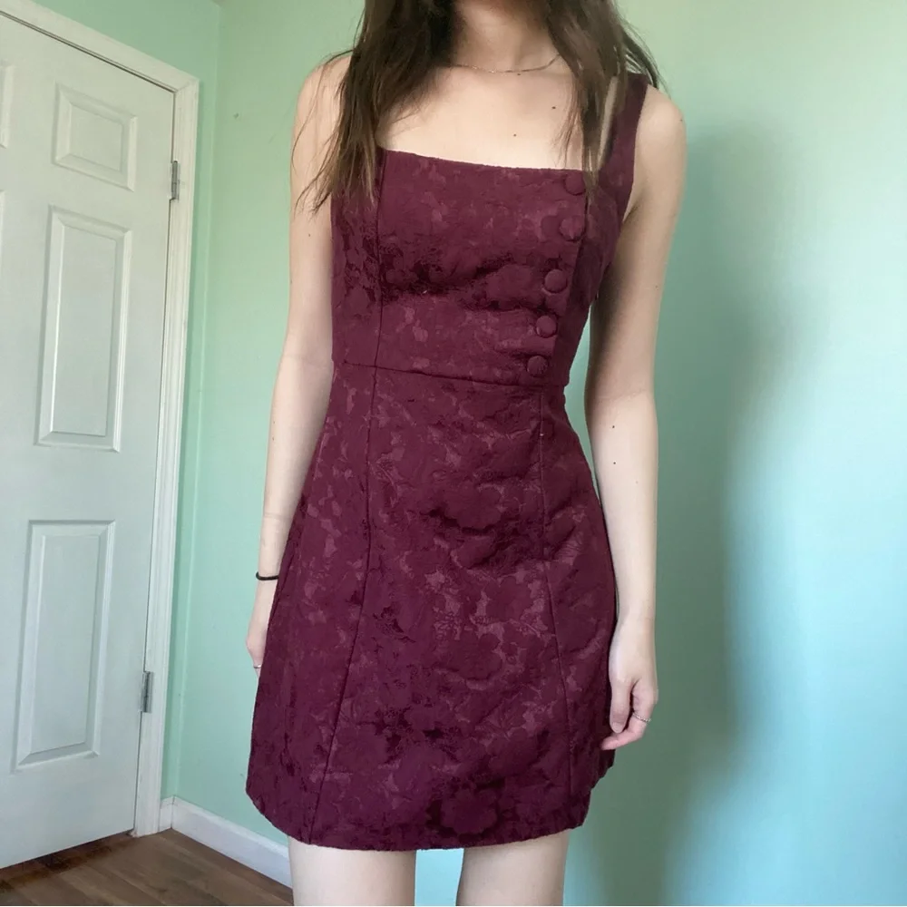 urban outfitters maroon dress - Picture 1 of 5